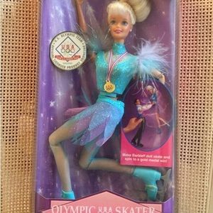 Olympic Skater Barbie 1990’s Collectible NIB